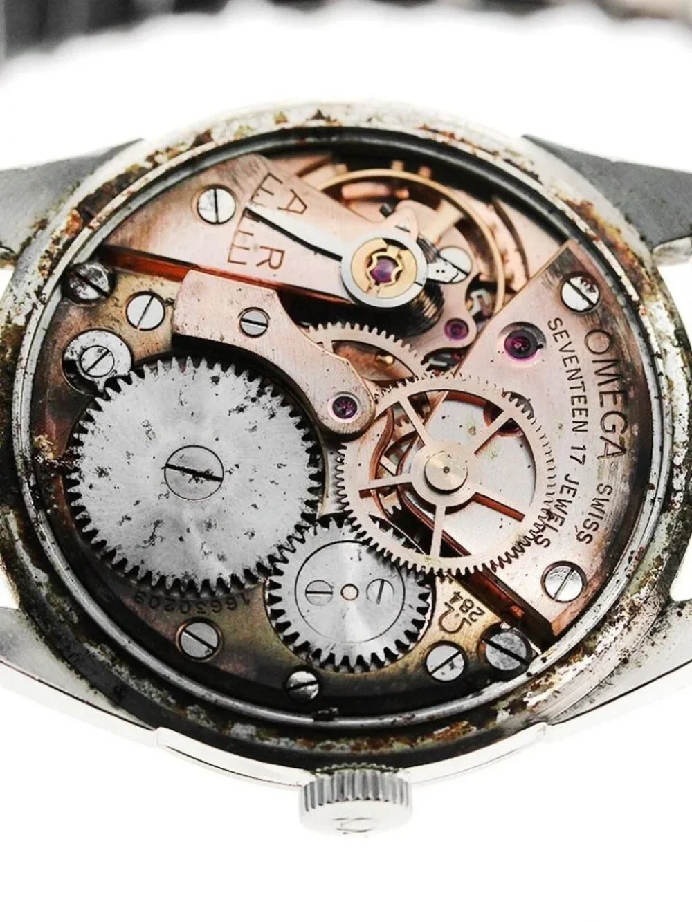OMEGA De Ville 111.0107 Round Cal.625 gray Dial Hand Winding Men's Watch